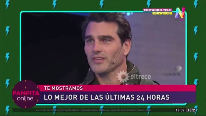 La indiscreta pregunta de Pampita que incomodó a Hernán Drago - Fuente: Net TV/Ciudad Magazine