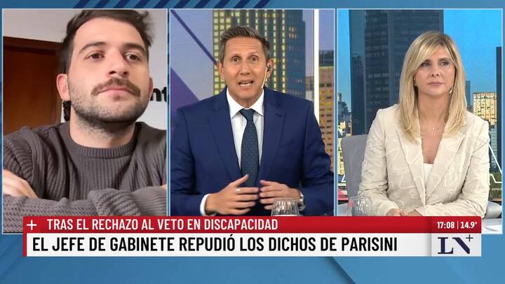 Hijo de Luis Juez en LN+: "Mi papá esta muy dolido, no he podido hablar con él"