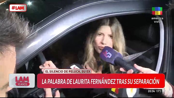 Laurita Fernandez hablo tras los rumores de separacion de Claudio Brusca