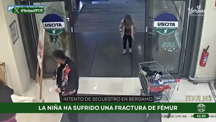 El momento en que un hombre quiso secuestrar a una niña de los brazos de su madre