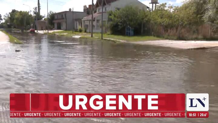 Crecida del rio de La Plata