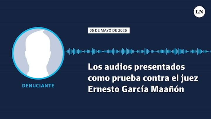"Los audios presentados como prueba contra el juez Ernesto García Maañón"