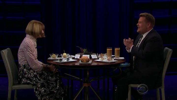 Anna Wintour en The Late Late Show with James Corden - Fuente: CBS