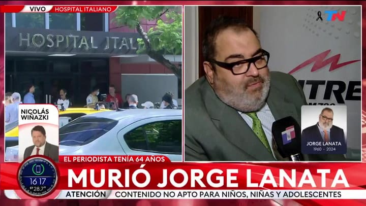 El dolor de Nicolás Wiñaski por la muerte de Jorge Lanata