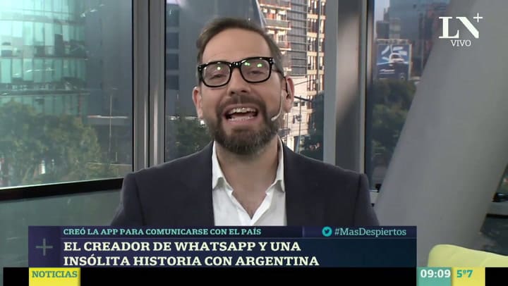 El creador de WhatsApp y una insólita historia en Argentina