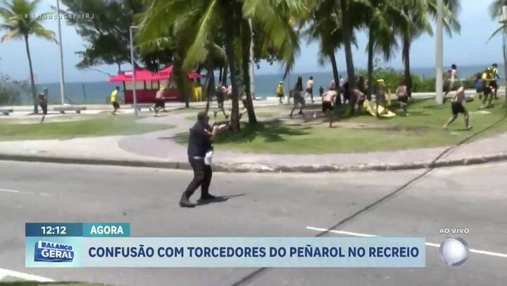 Enfrentamientos entre hinchas de Peñarol y la Policía de Brasil