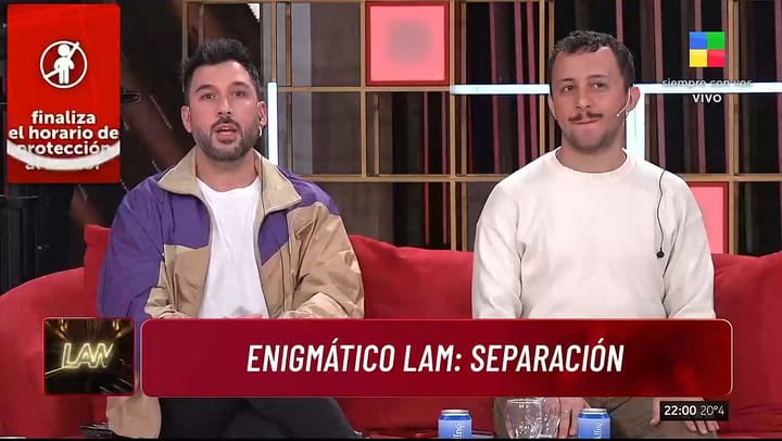 En LAM anunciaron la separacion de Alex Caniggia y Melody Luz