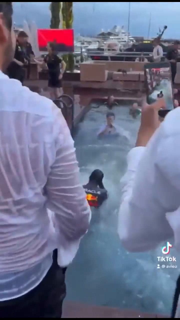 Checo Pérez celebró en Mónaco junto al expresidente Felipe Calderón