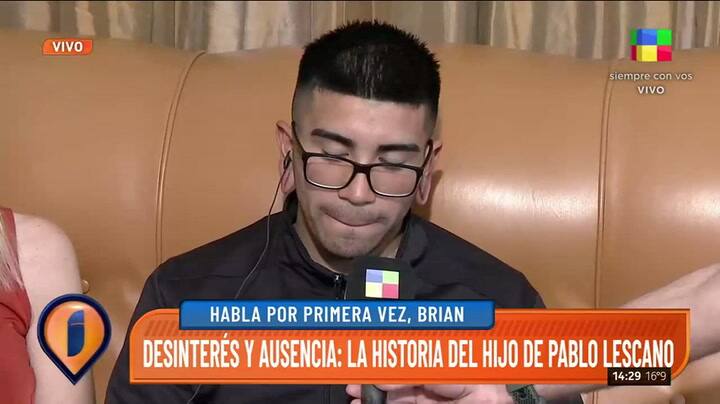Brian, hijo de Pablo Lescano, habló sobre la relación con su padre