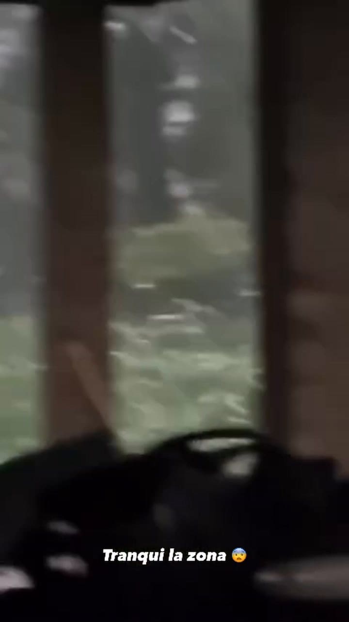 Ailén Bechara mostró el fuerte temporal que azotó a su pueblo