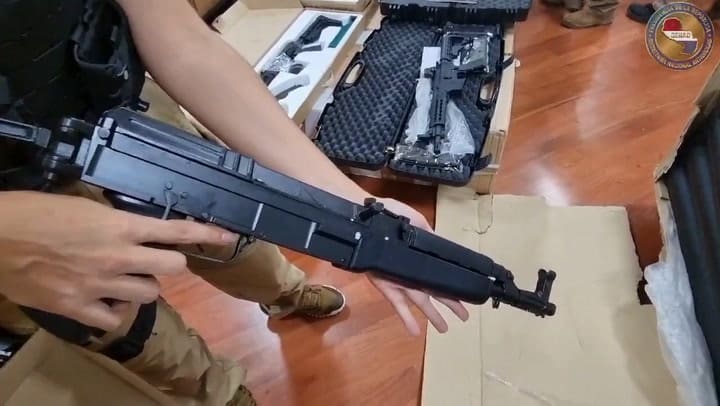 Las armas secuestradas en Paraguay