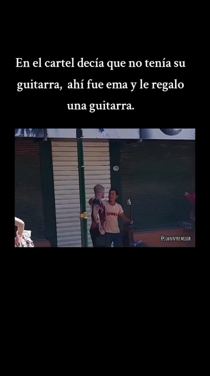El gran gesto de Emanuel Noir, cantante de Ke Personajes