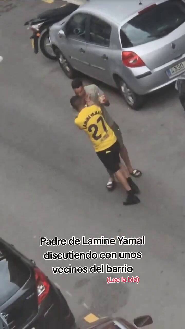 Los videos del momento en que el padre de Lamine Yamal discutía con los supuestos agresores