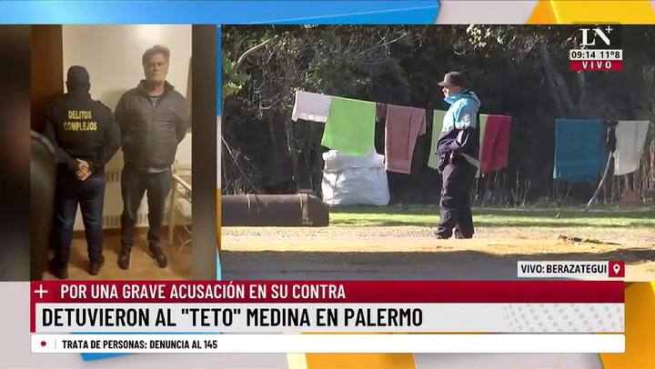 Detuvieron al Teto Medina