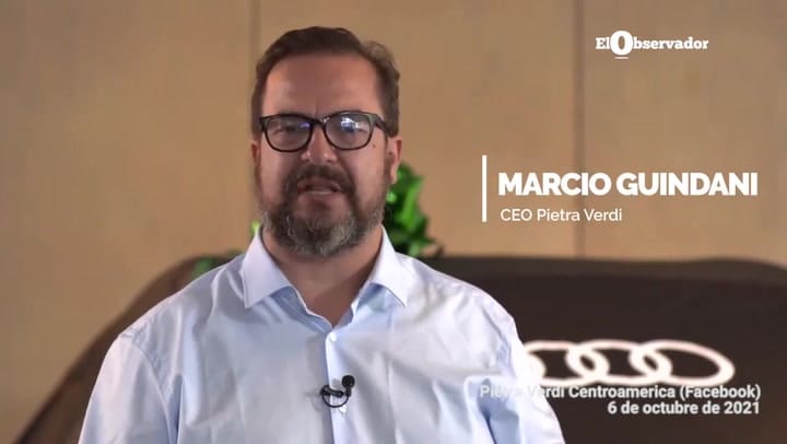Marcio Guindani, CEO de Pietra Verdi, en uno de sus videos publicitarios