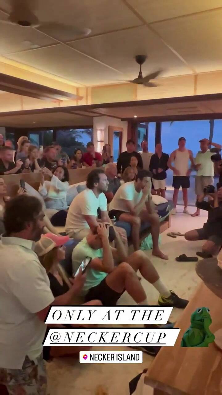 El festejo de Juan Martín del Potro después de que Argentina se impuso en los penales