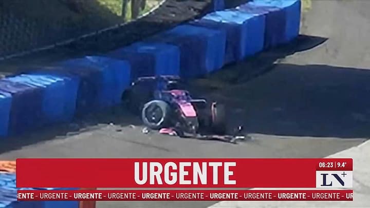 Se accidento Franco Colapinto