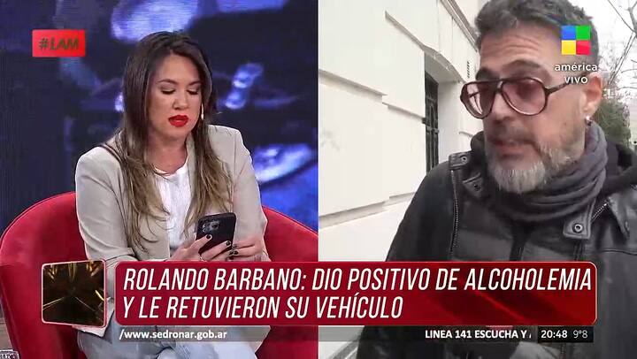 En LAM dieron a conocer la noticia de que Rolando Barbano dio positivo en alcoholemia