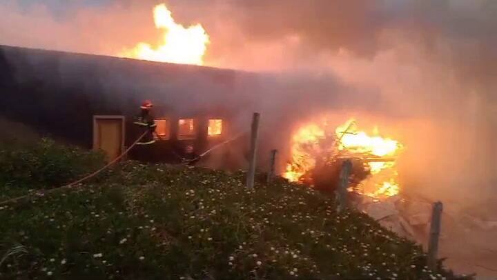 Incendio en un restaurante de un balnerario de Mar del Plata