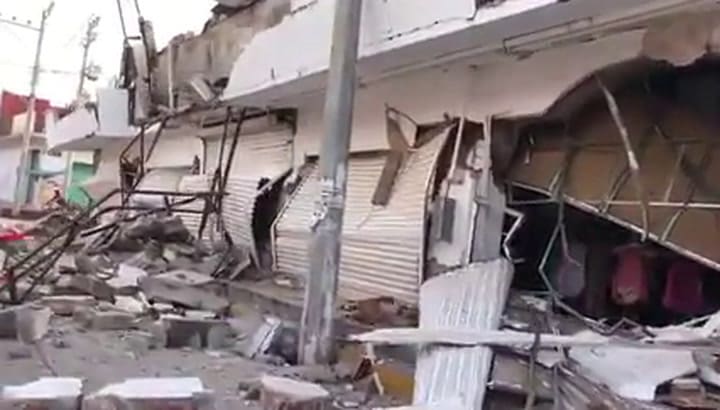 Una de las localidades más afectadas fue Juachitán de Zaragoza en el estado de Chiapas