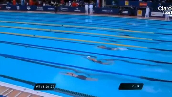 Delfina Pignatiello bajó el récord sudamericano - Fuente: Claro Sports