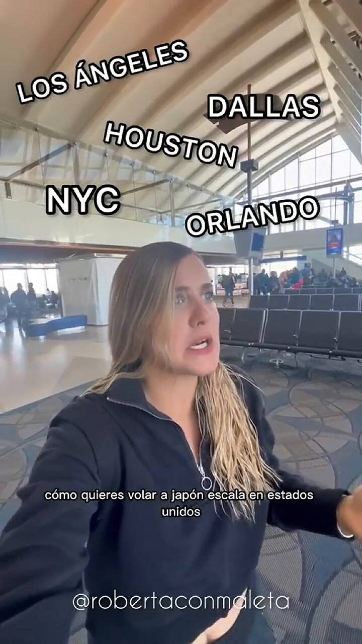 Tiktoker advierte por qué no hacer escala en Estados Unidos