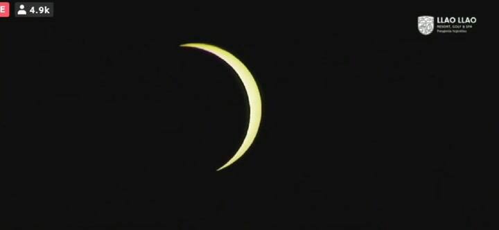 El espectacular show de Hernán Cattaneo durante el eclipse