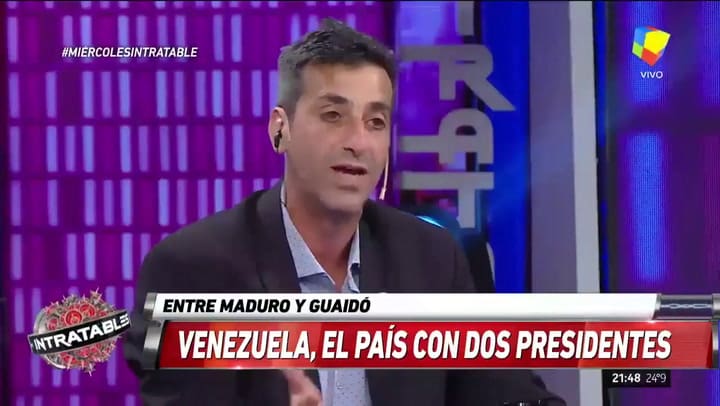 Fuerte cruce por la situación de Venezuela en un programa de televisión argentino - Fuente: América