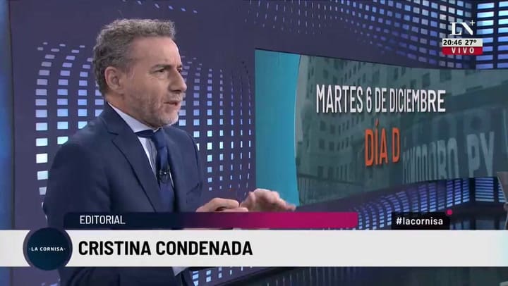 Rodolfo Tailhade, a quien antes lo usaba para hacer espionaje, y ahora lo utiliza de conductor estrella del noticiero del lawfare..