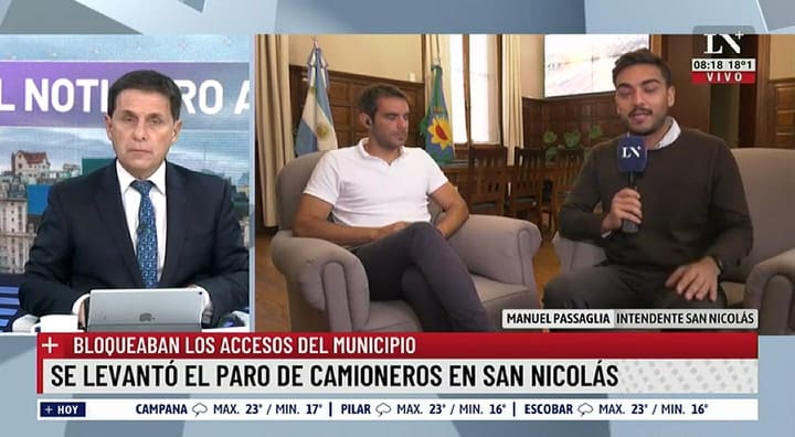 El intendente de San Nicolás se quejó porque Axel Kicillof no lo llamó durante el conflicto: 'Nos sentimos muy solos'