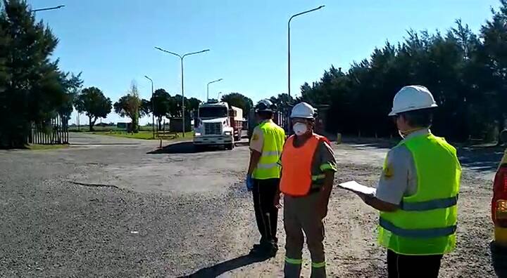 Coronavirus: Como controlan la temperatura del personal en los puertos - Fuente: Ciara Cec