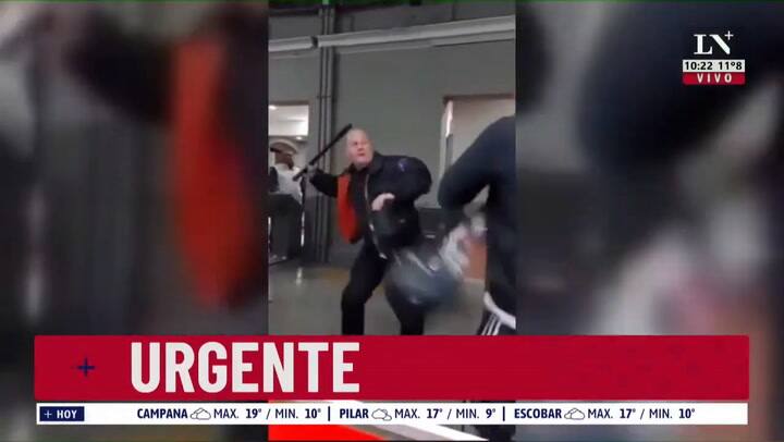 En el tren Roca: le robó la tonfa a un guardia y comenzó a pelear con el personal de seguridad