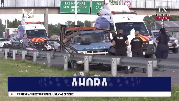 Acceso Oeste: murió atropellado mientras reparaba una de las ruedas de su camioneta