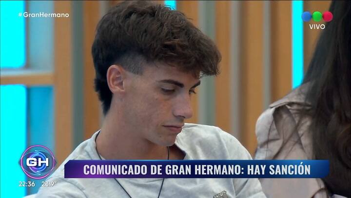 Alan fue sancionado por haber susurrado en el microfono en Gran Hermano