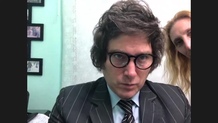 Un Zoom de Milei y Karina con Novelli, en abril de 2021