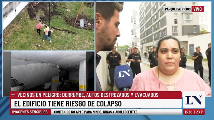 Paola, una de las damnificadas en LN+