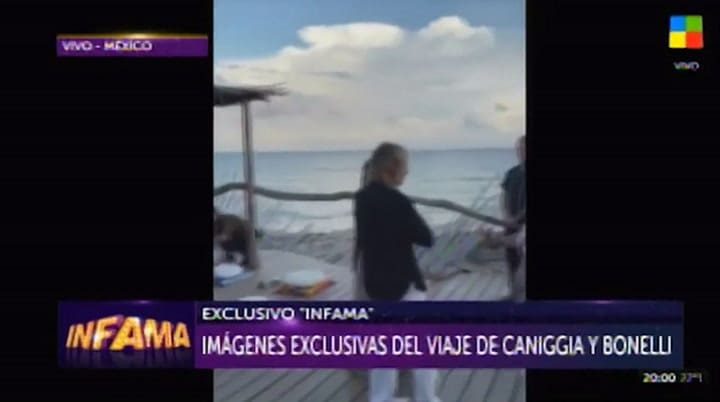 Claudio Caniggia y Sofía Bonelli se comprometieron con un ritual maya - Gentileza: América TV