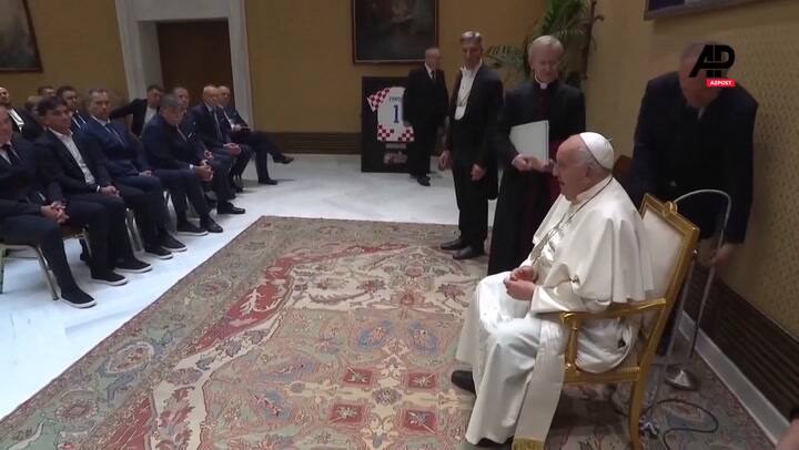 El Papa Francisco recibió a la selección croata de fútbol y les pidió que ganen la Eurocopa