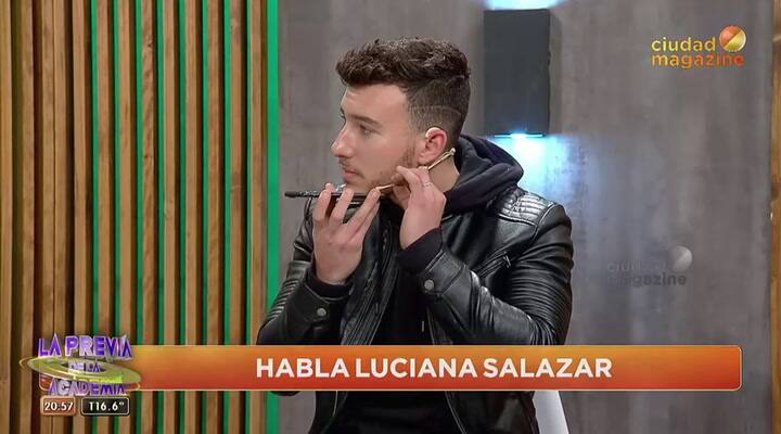 Luciana Salazar sufrió un fuerte golpe en la cabeza en un ensayo de La Academia