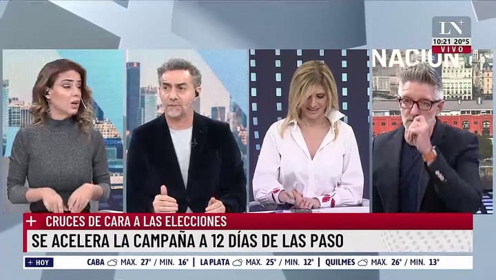 Luis Novaresio y Débora Plager tuvieron un divertido ida y vuelta por el Día de la Pachamama