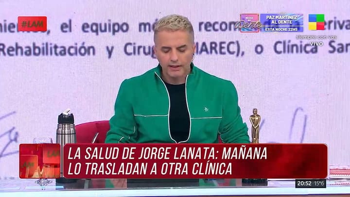 El nuevo parte medico de Jorga Lanata