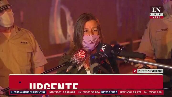 La ministra de Seguridad; Sabina Frederic, se refirió a la familia demorada en un control: 'Hubo un