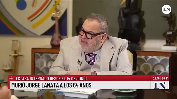 Murio Jorge Lanata, el anuncio de LA NACION