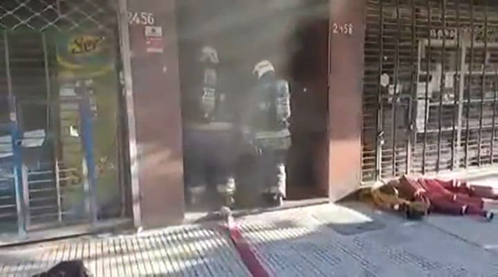 Así apagaban el fuego los Bomberos