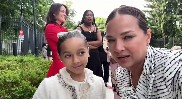 Adamari López estuvo en la casa de Kamala Harris