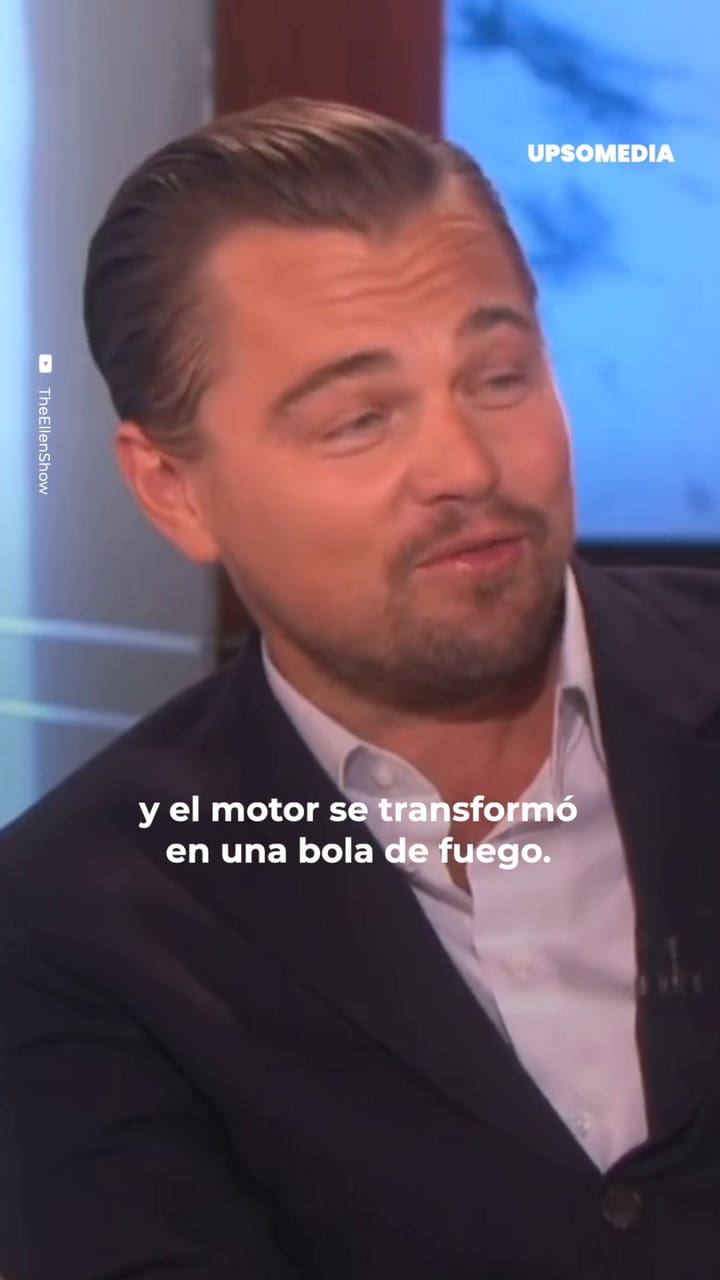 DiCaprio también sufrió otro accidente arriba de un avión (Video: Tiktok @upso.iconos)