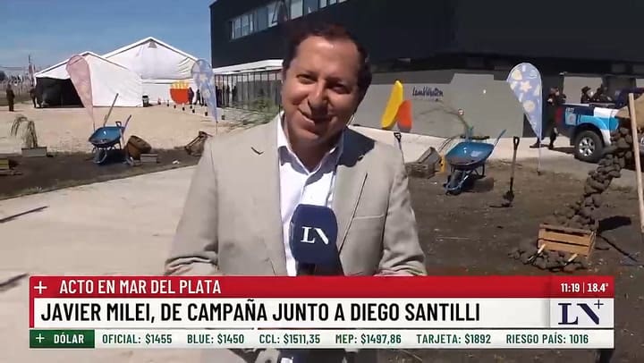 El operativo de seguridad del acto de Milei en Mar del Plata