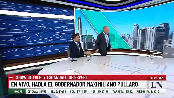 LN+: Maximiliano Pullaro, gobernador de la provincia de Santa Fe