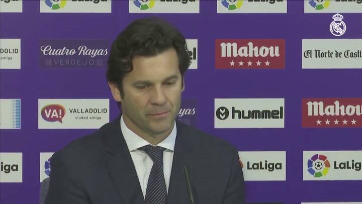 Las declaraciones de Solari tras la victoria ante Valladolid - Fuente: Real Madrid CF