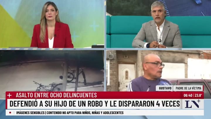 La palabra del padre de la víctima en LN+